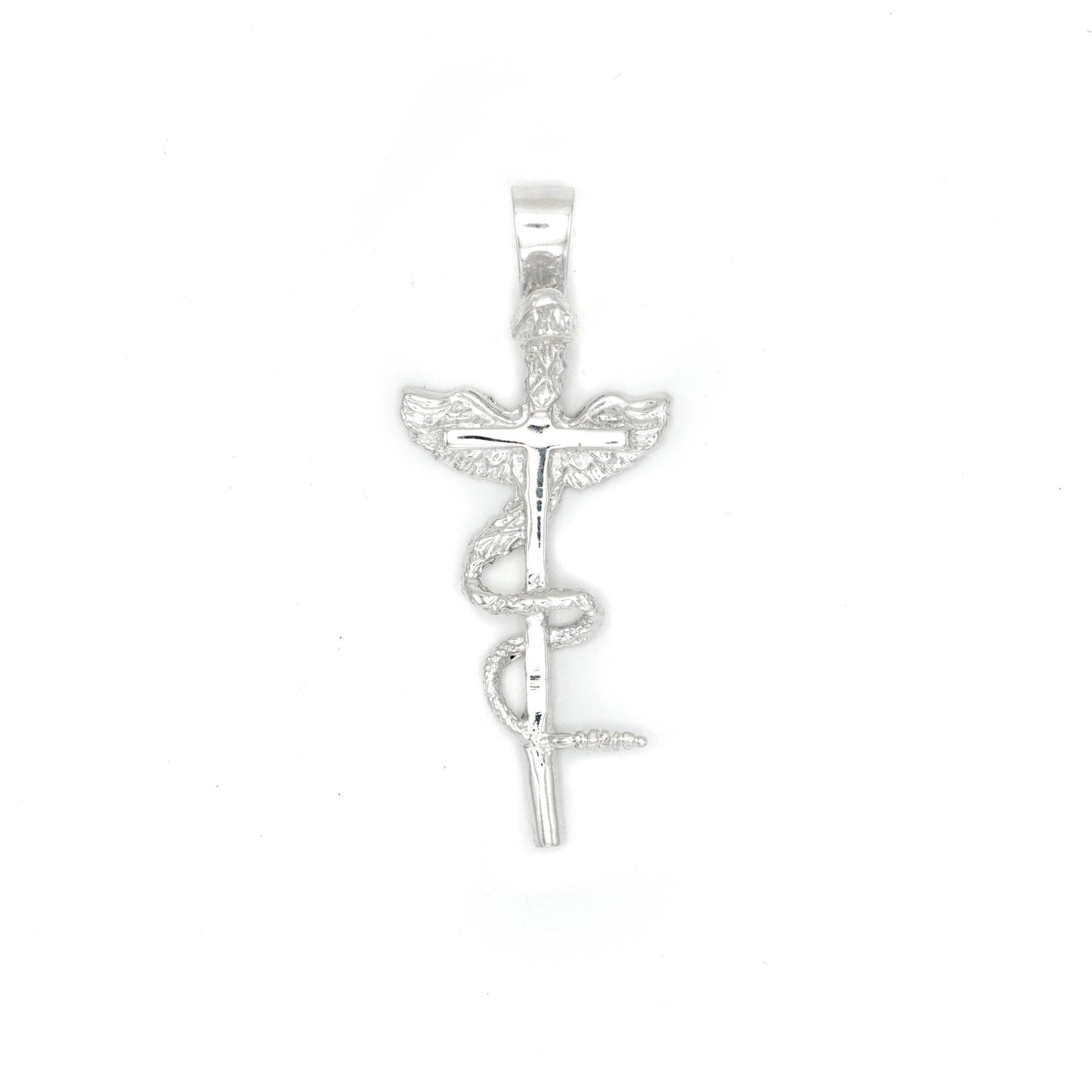 SERPENT CROSS CHARM